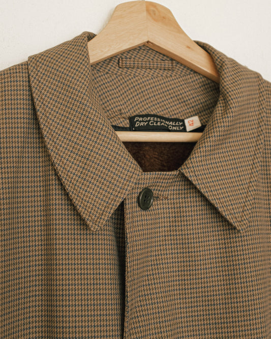 Mini Houndstooth Trench Coat