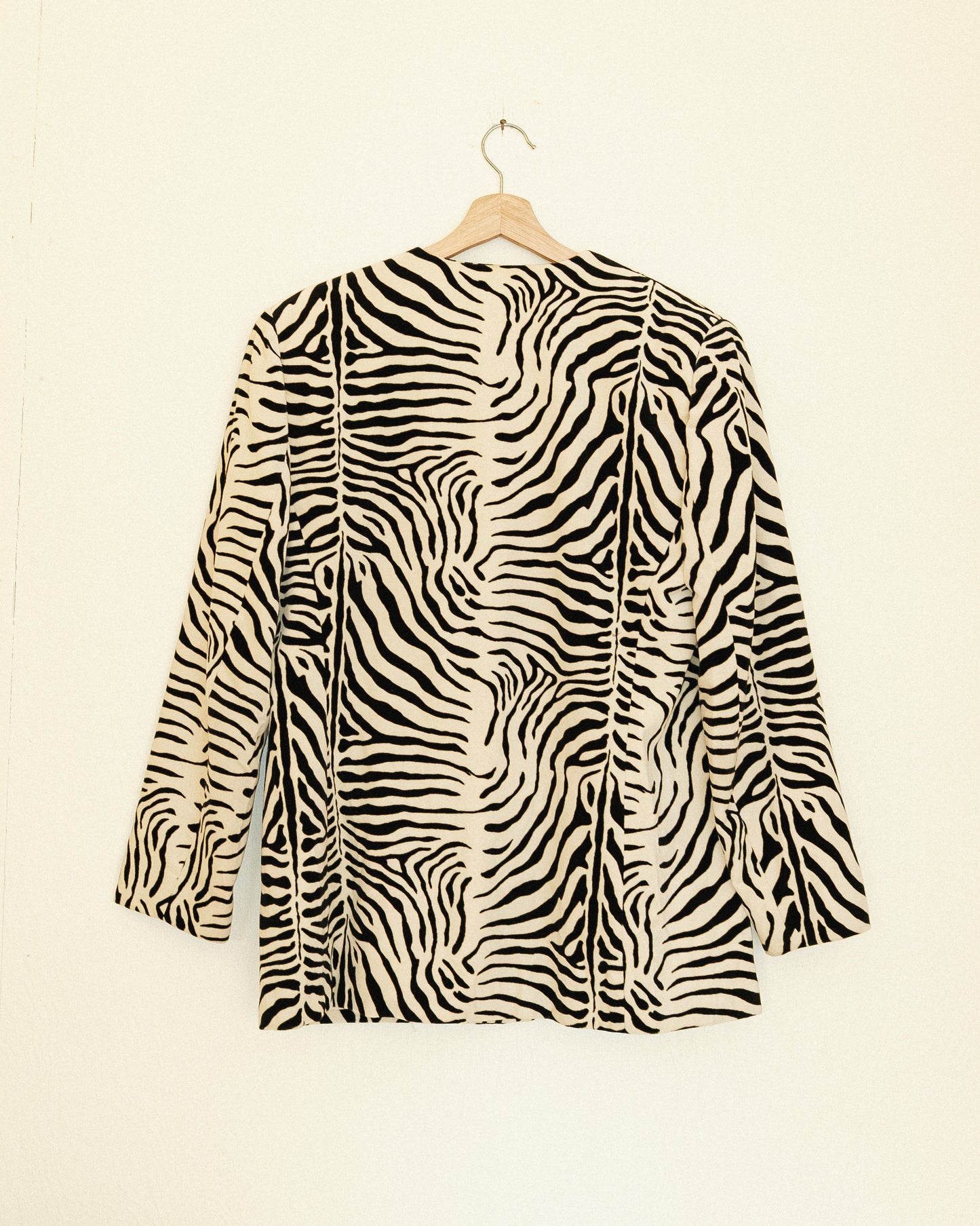 Zebra Velvet Jacket