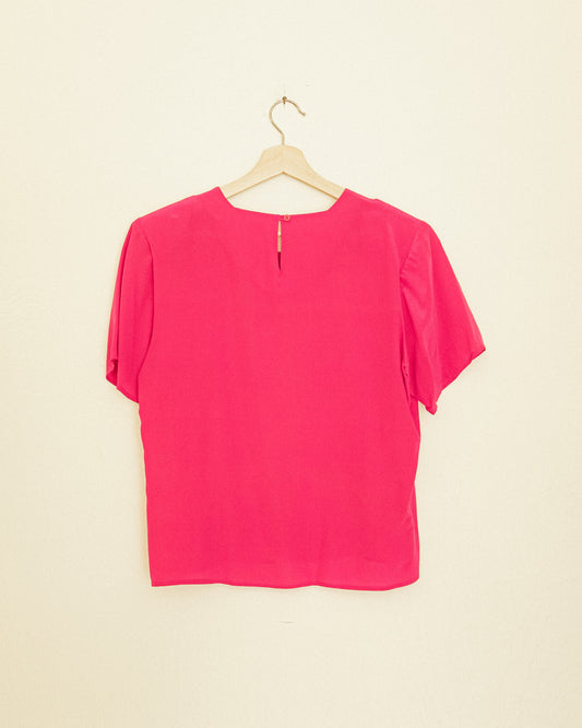 Hot Pink Silk Tee