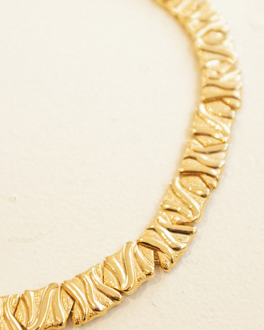 60's Textured Collar Necklace