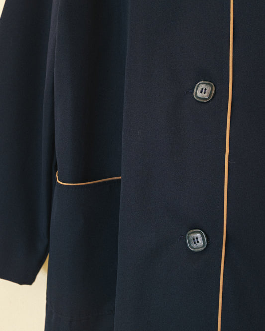Piped Navy Jacket