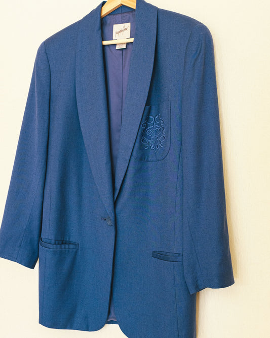 Berry Linen Blazer