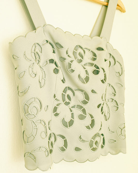Sage Cutout Top