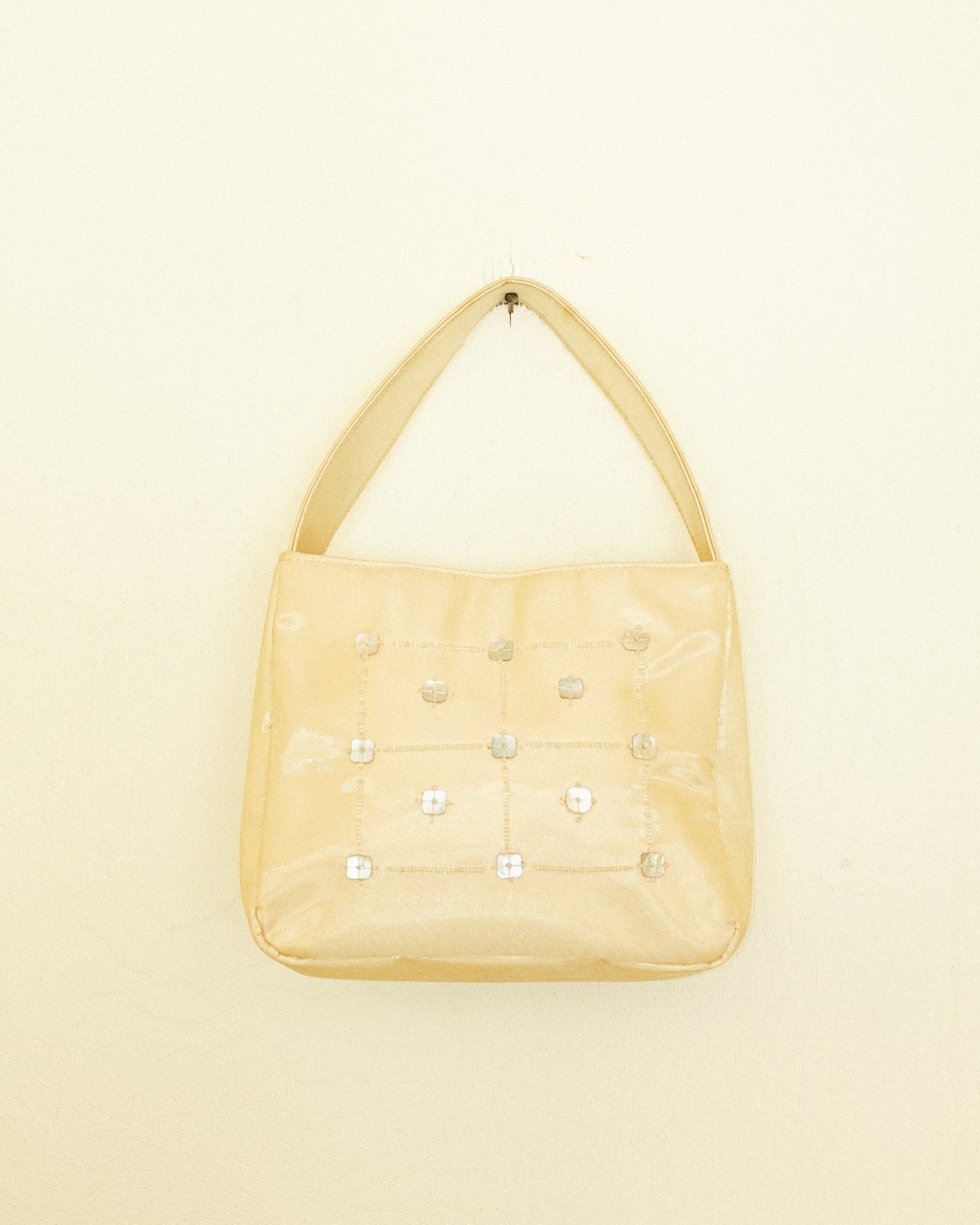 Butter Sequin Box Bag