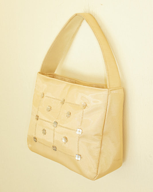 Butter Sequin Box Bag