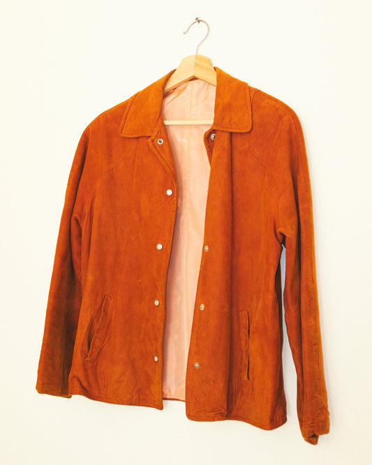Terracotta Suede Jacket