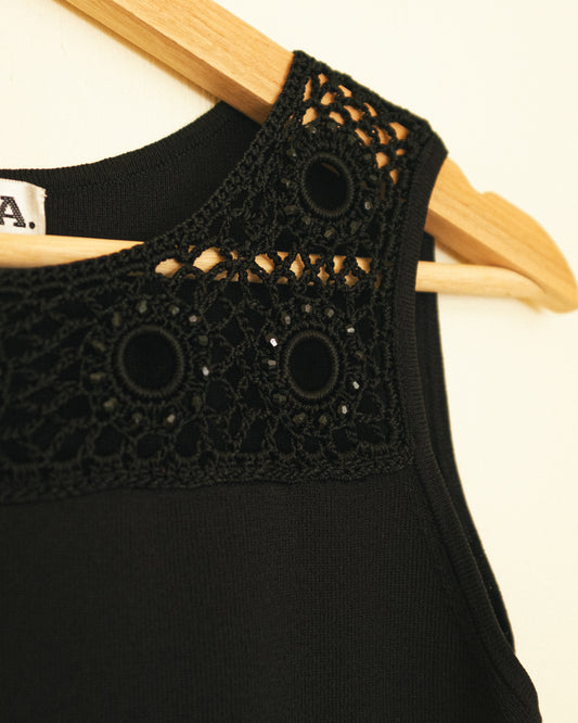Noir Beaded Tank