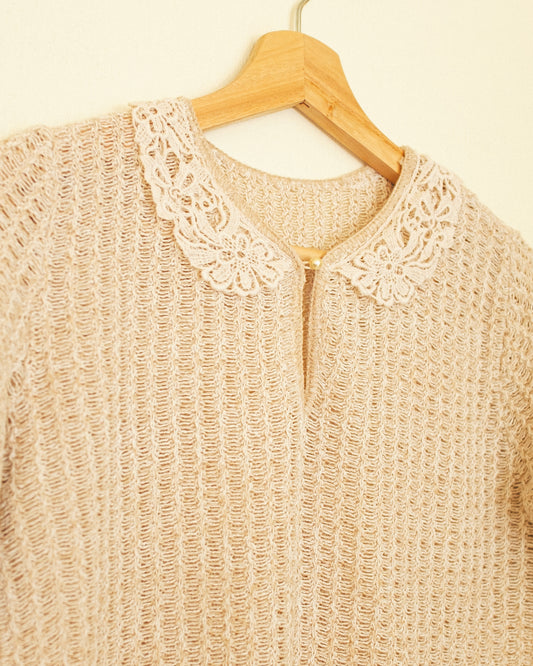 Lace Collar Sweater