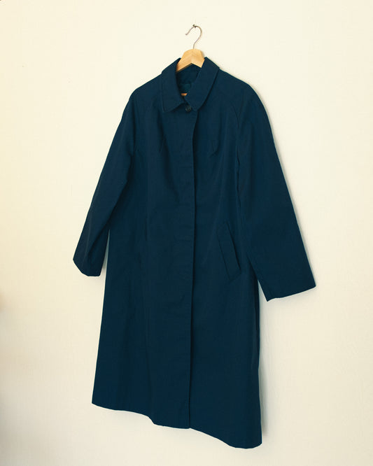 Navy Point Trench Coat
