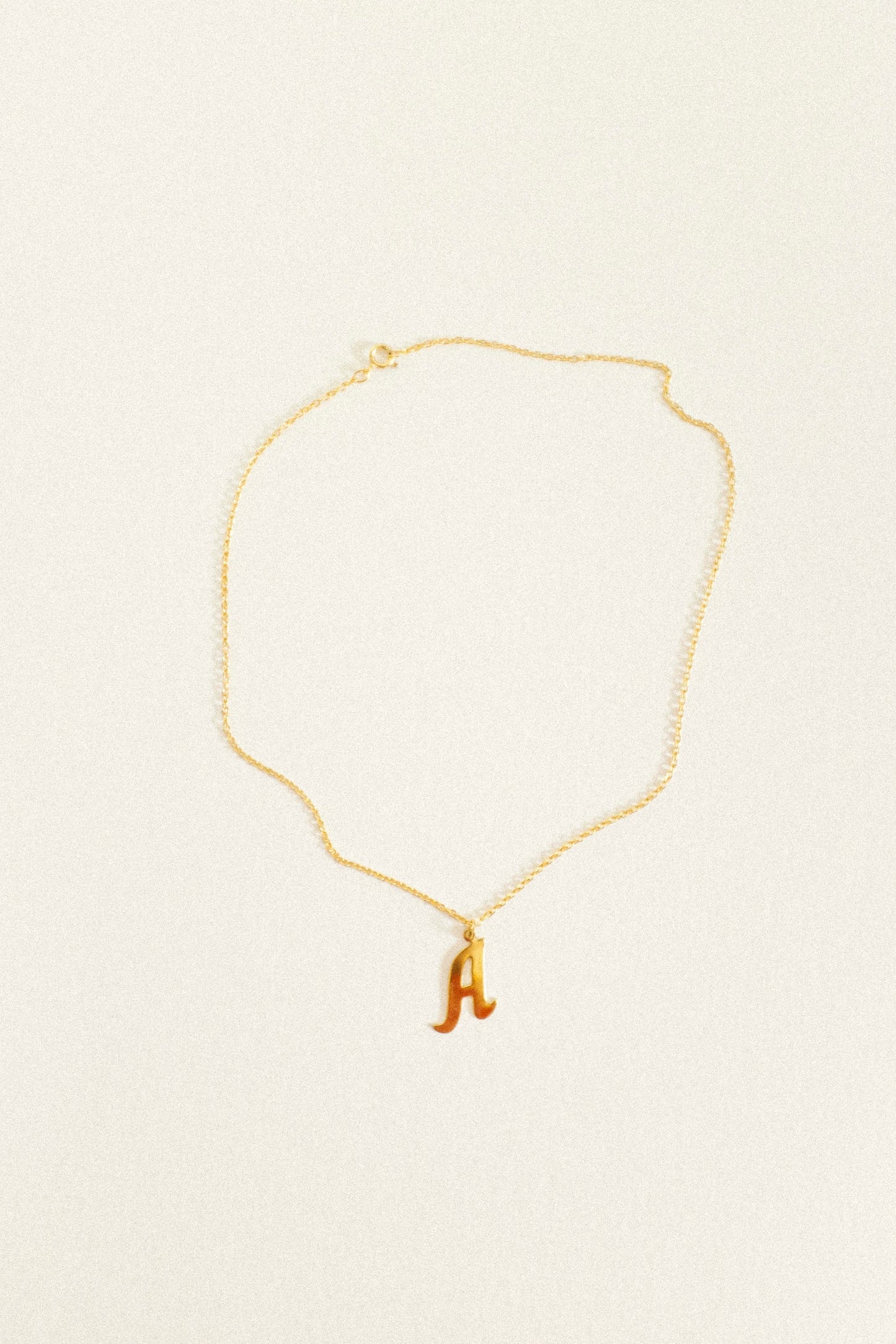 Vintage Letter Necklace