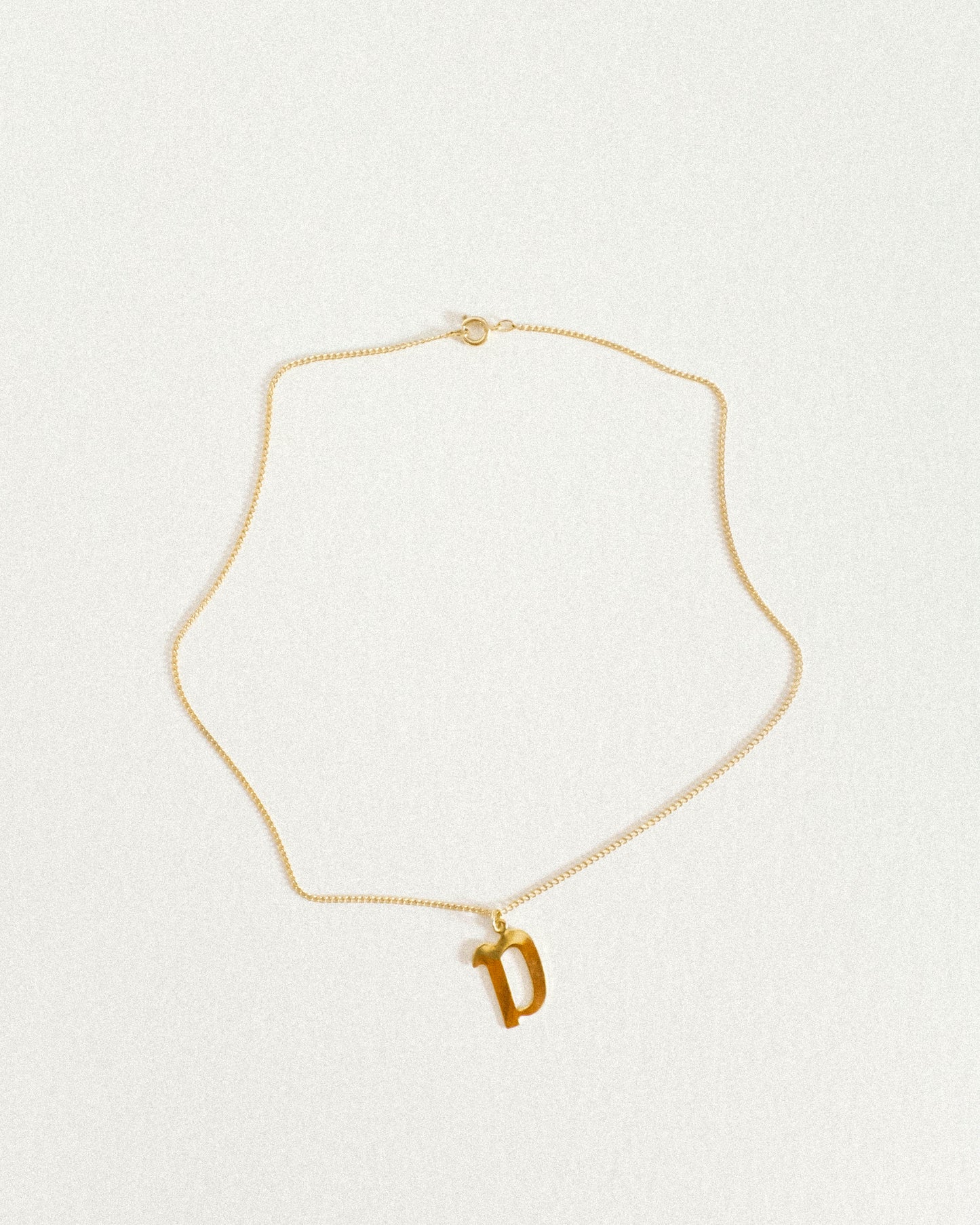 Vintage Letter Necklace