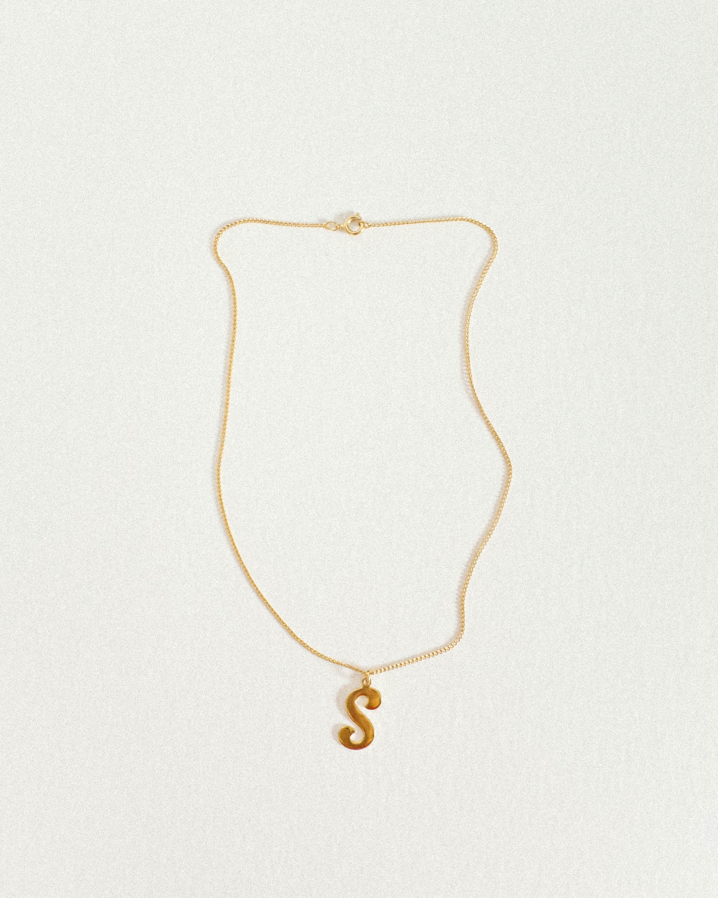 Vintage Letter Necklace