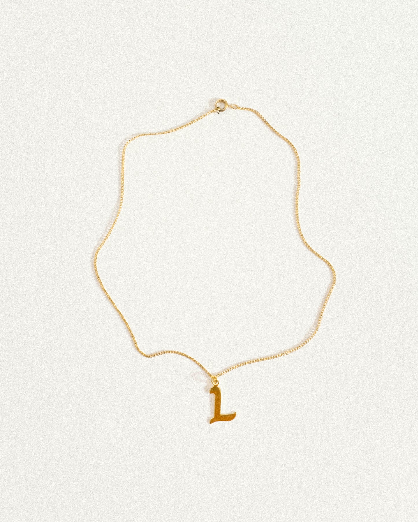 Vintage Letter Necklace
