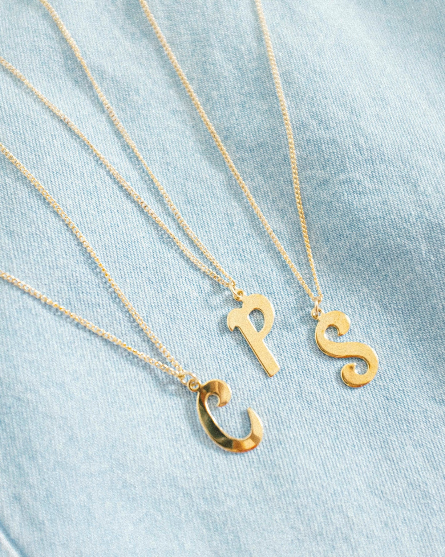 Vintage Letter Necklace