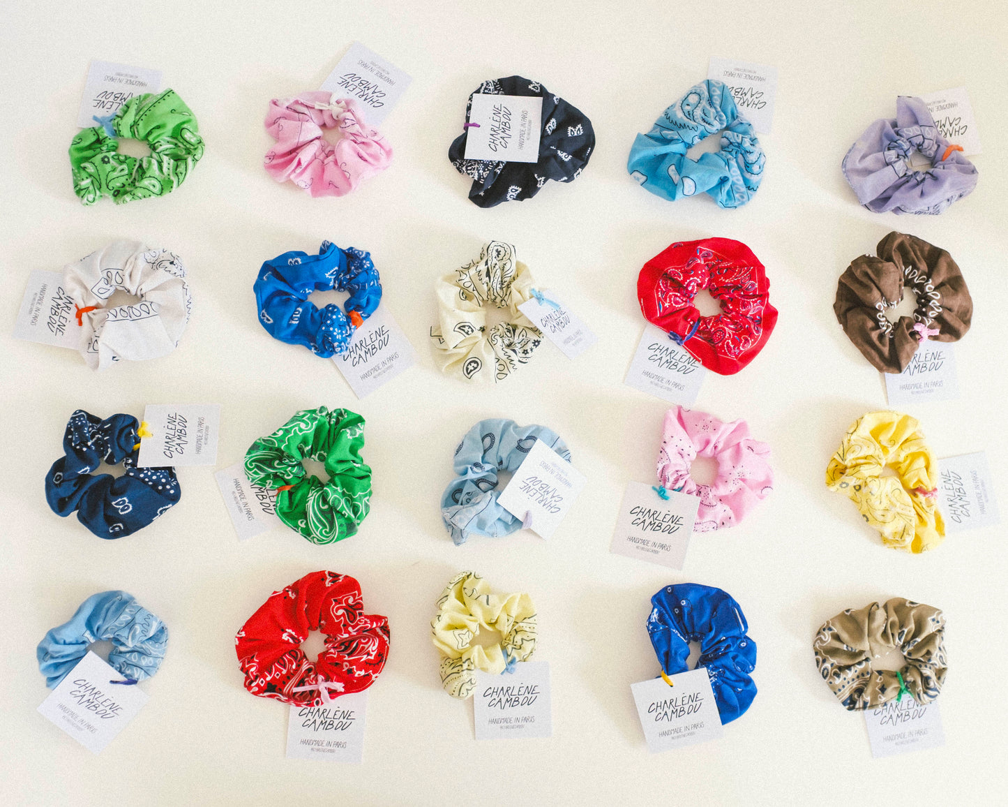 Vintage Bandana Scrunchie