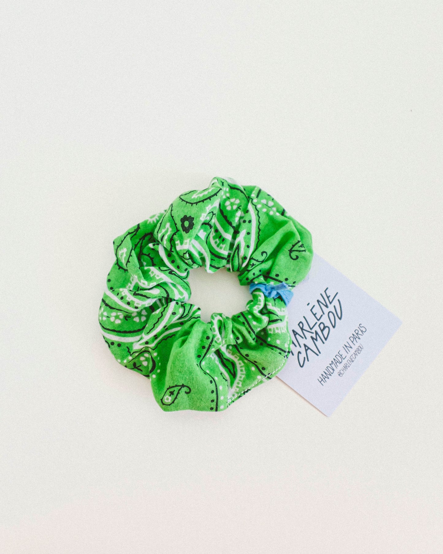 Vintage Bandana Scrunchie