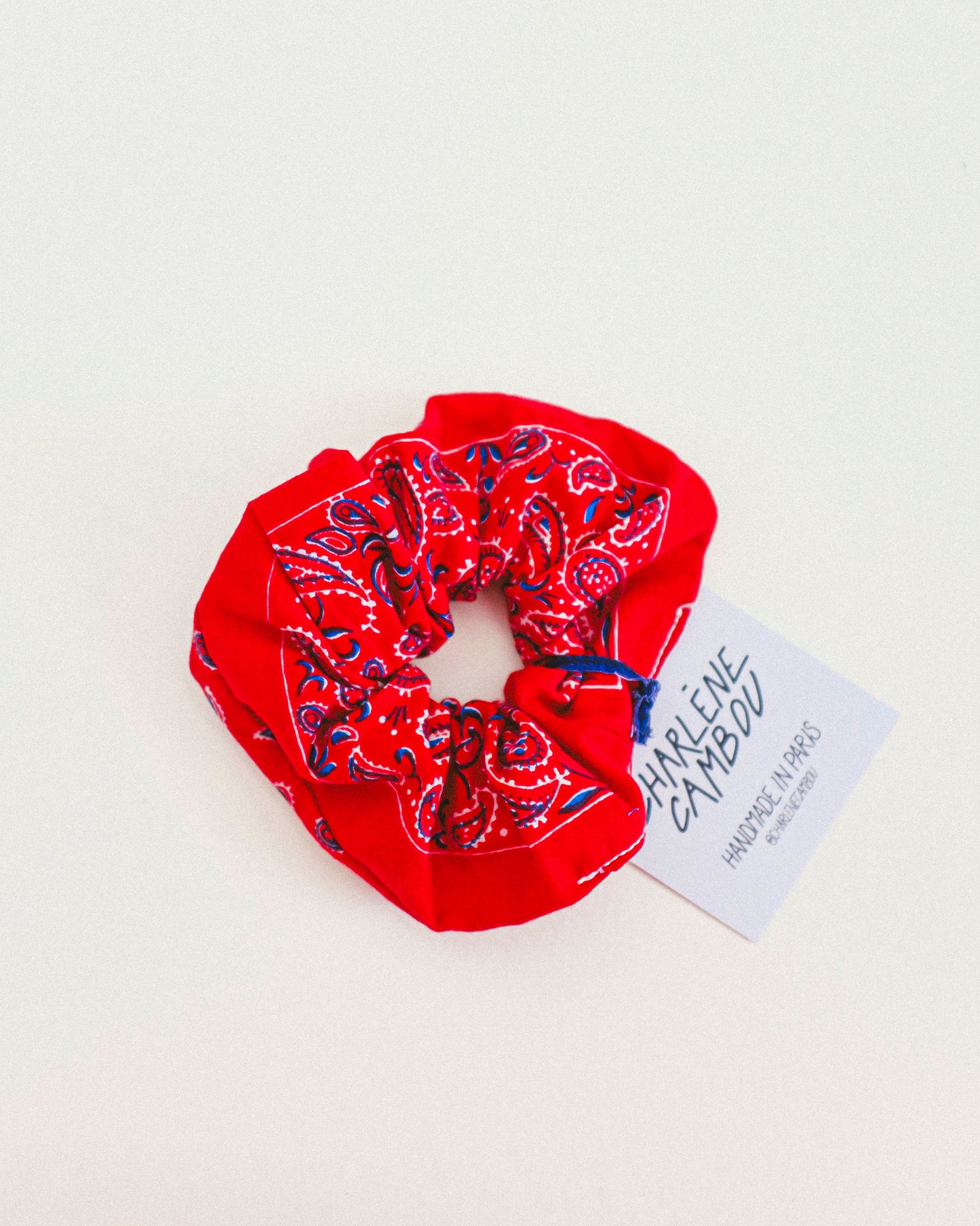 Vintage Bandana Scrunchie