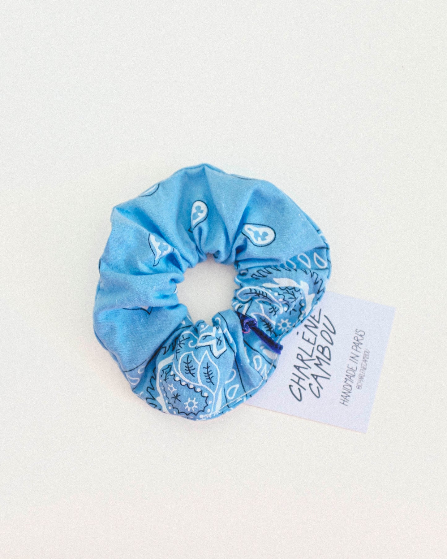 Vintage Bandana Scrunchie