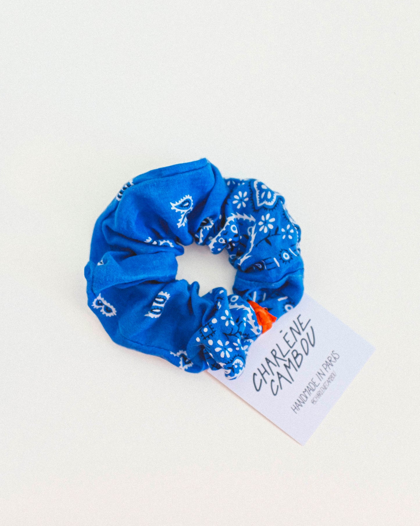 Vintage Bandana Scrunchie