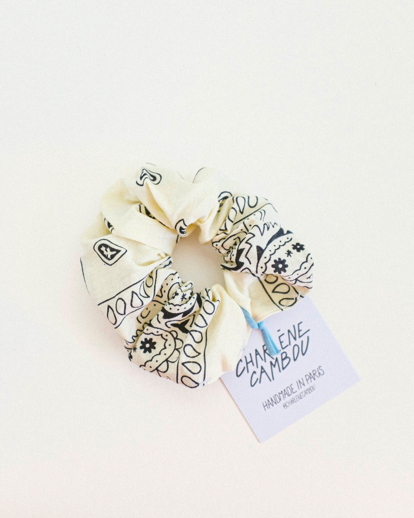 Vintage Bandana Scrunchie