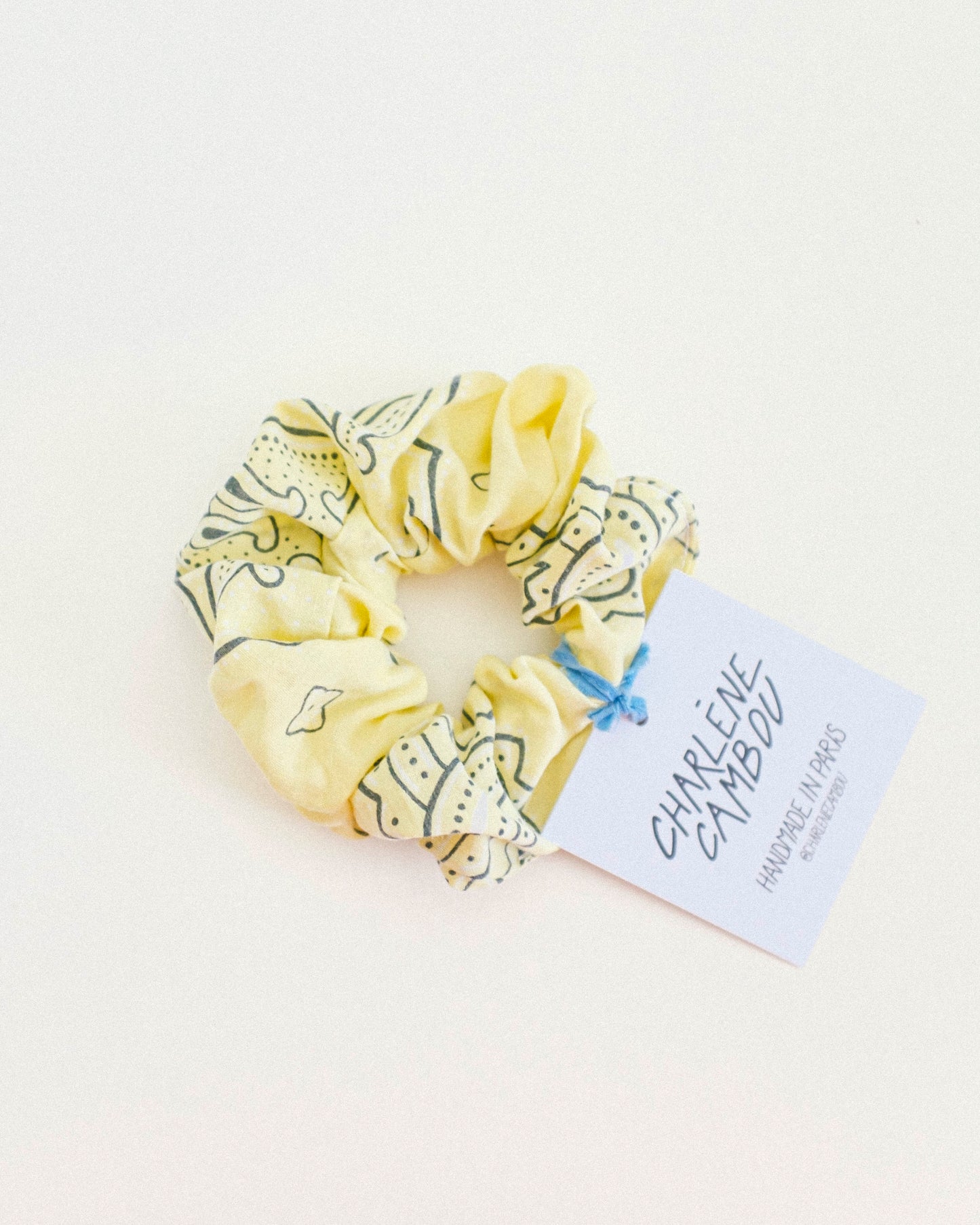 Vintage Bandana Scrunchie