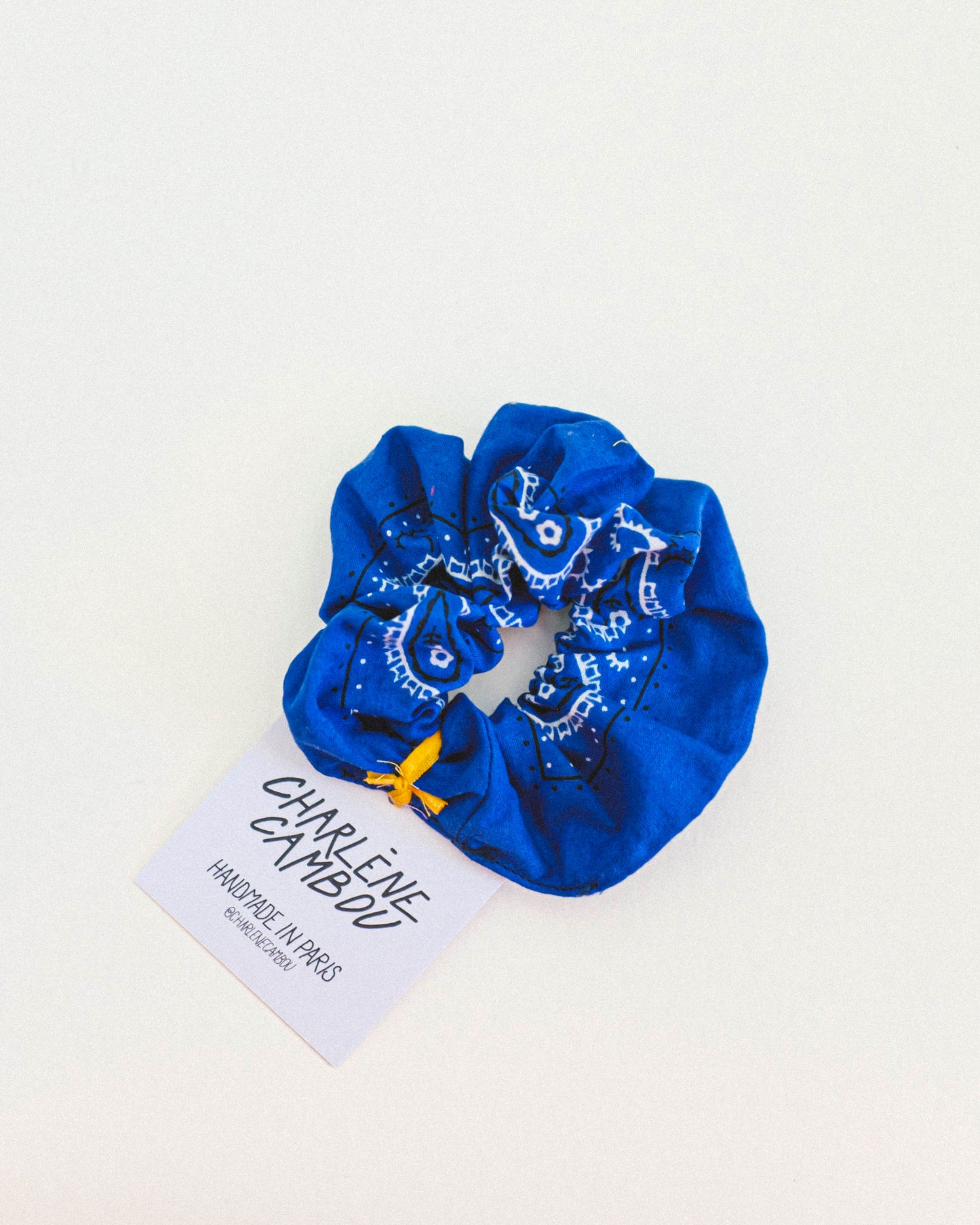Vintage Bandana Scrunchie