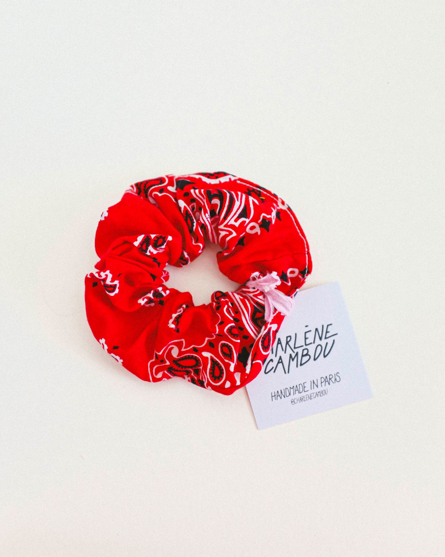 Vintage Bandana Scrunchie
