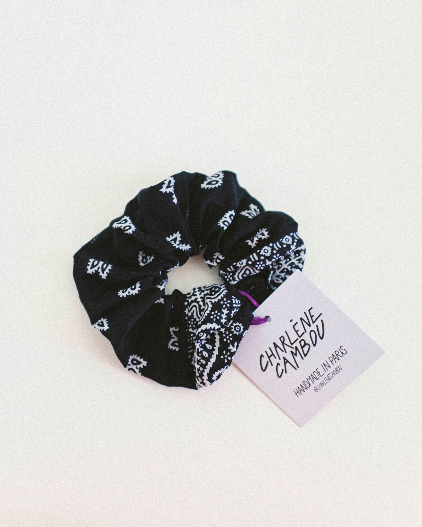 Vintage Bandana Scrunchie