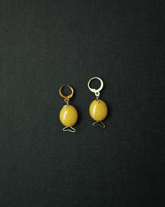 Stone Fish Earrings