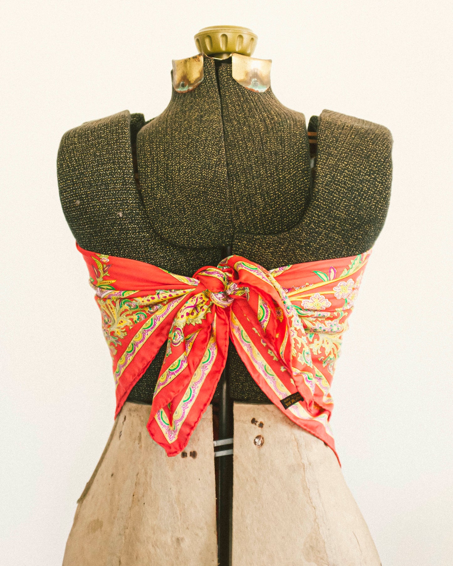 Oversized Silk Scarf - Coral