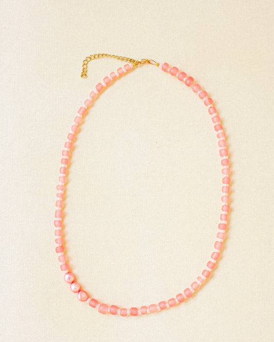 Pink Pearl Necklace