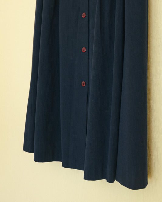 Button Midi Skirt