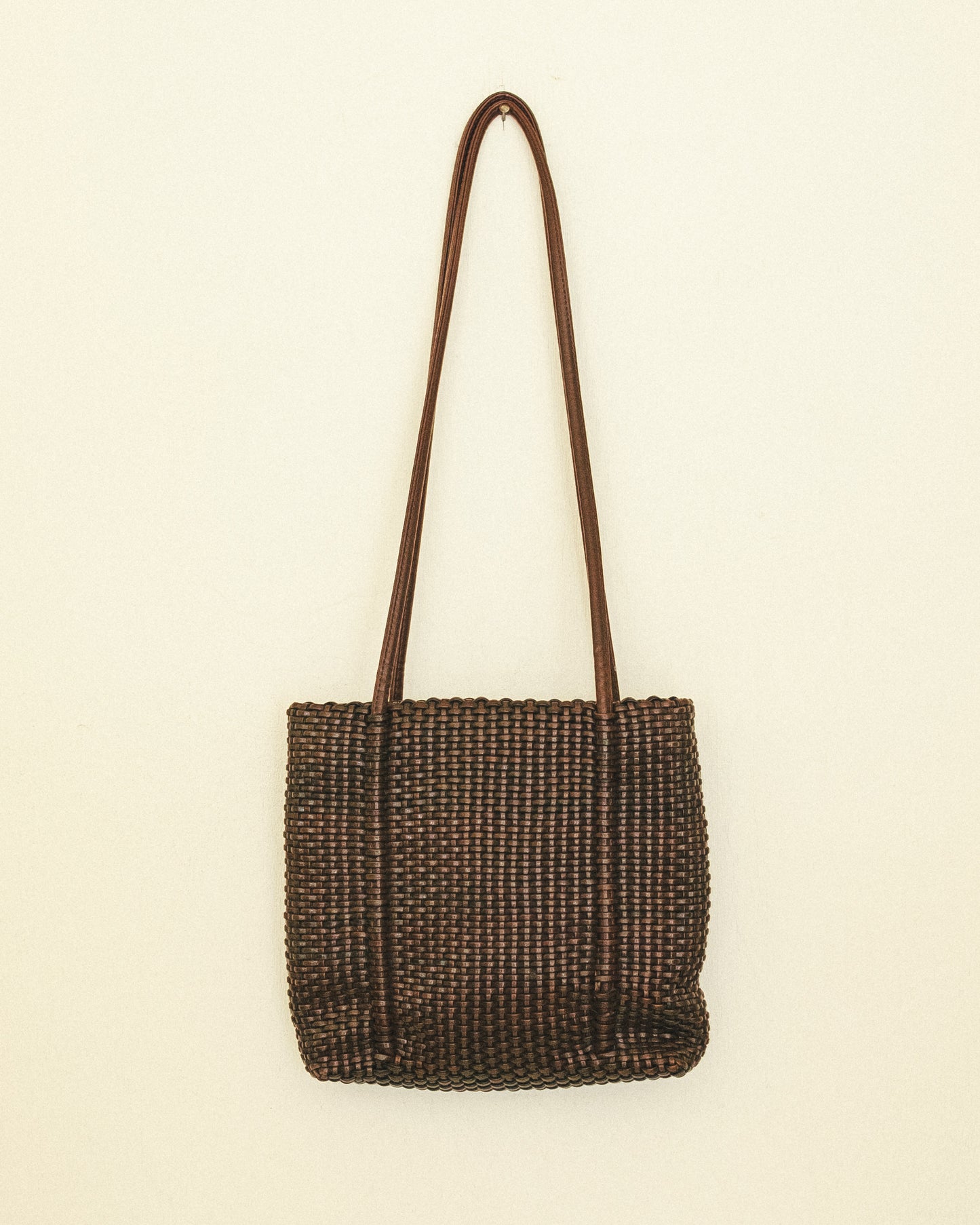 Braided Umber Shoulder Bag