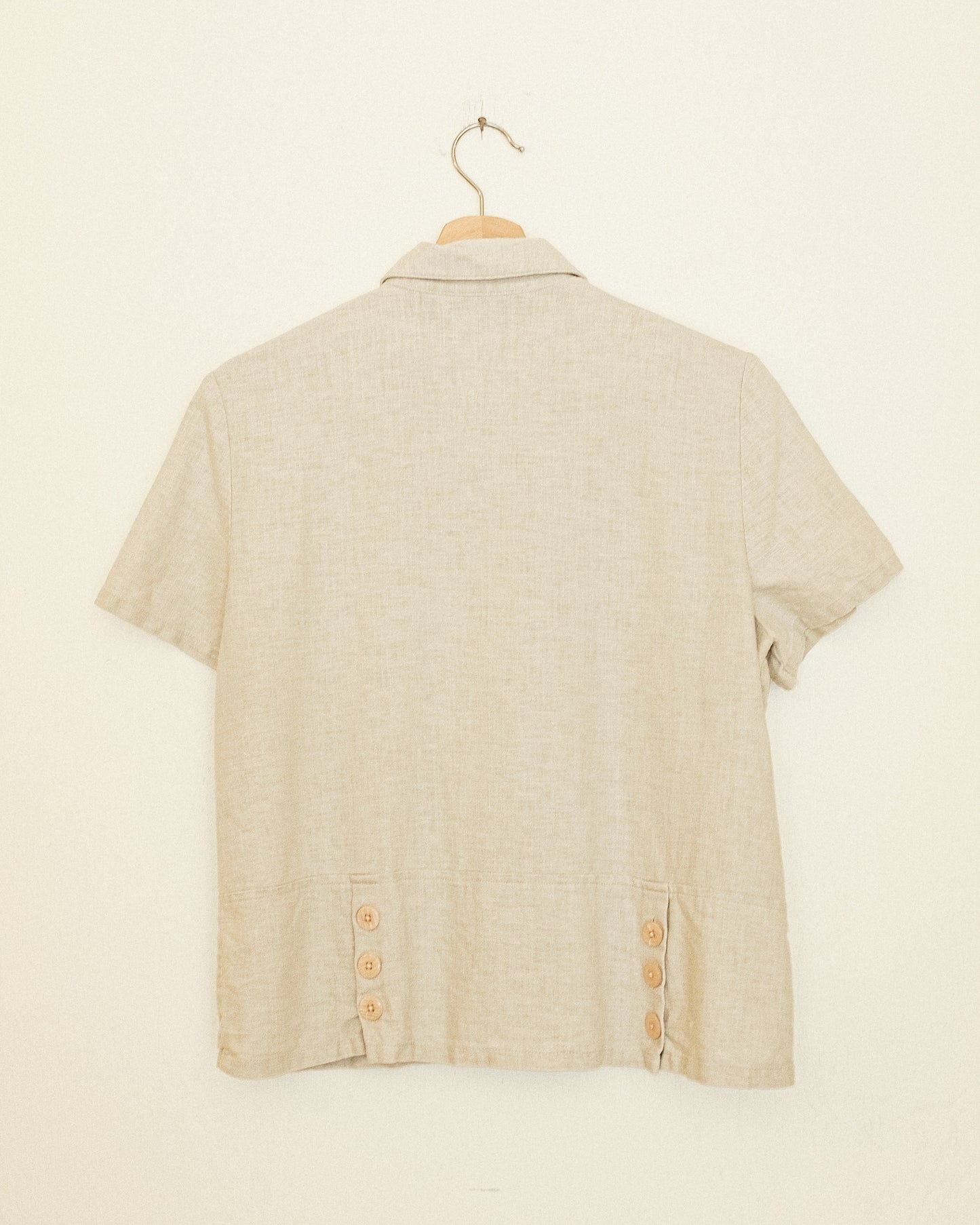 Linen Button Top