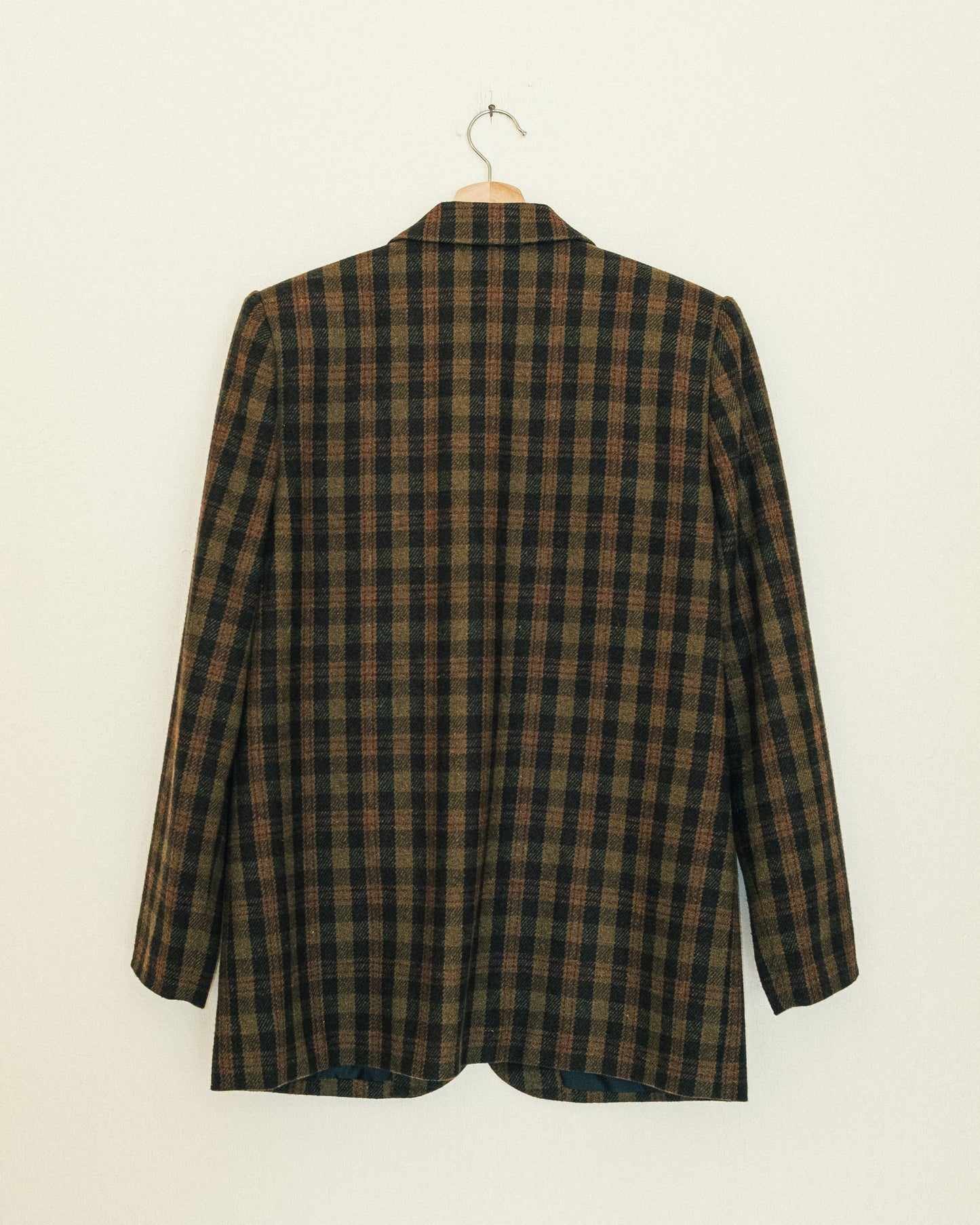 Olive Plaid Blazer