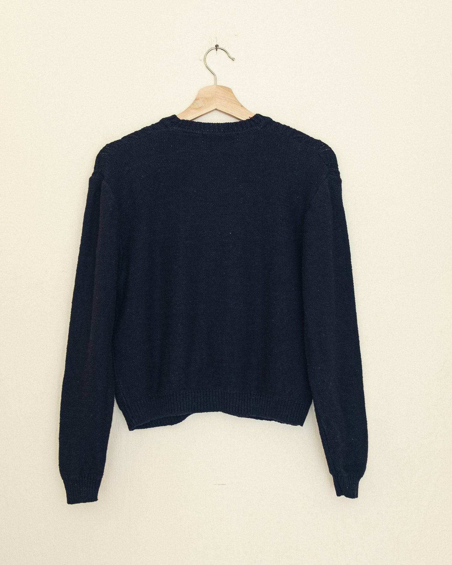 Navy Cable Cardigan