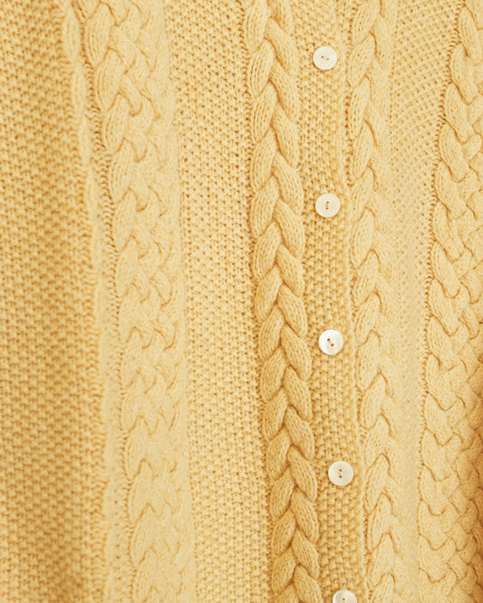 Yellow Wool Cardigan