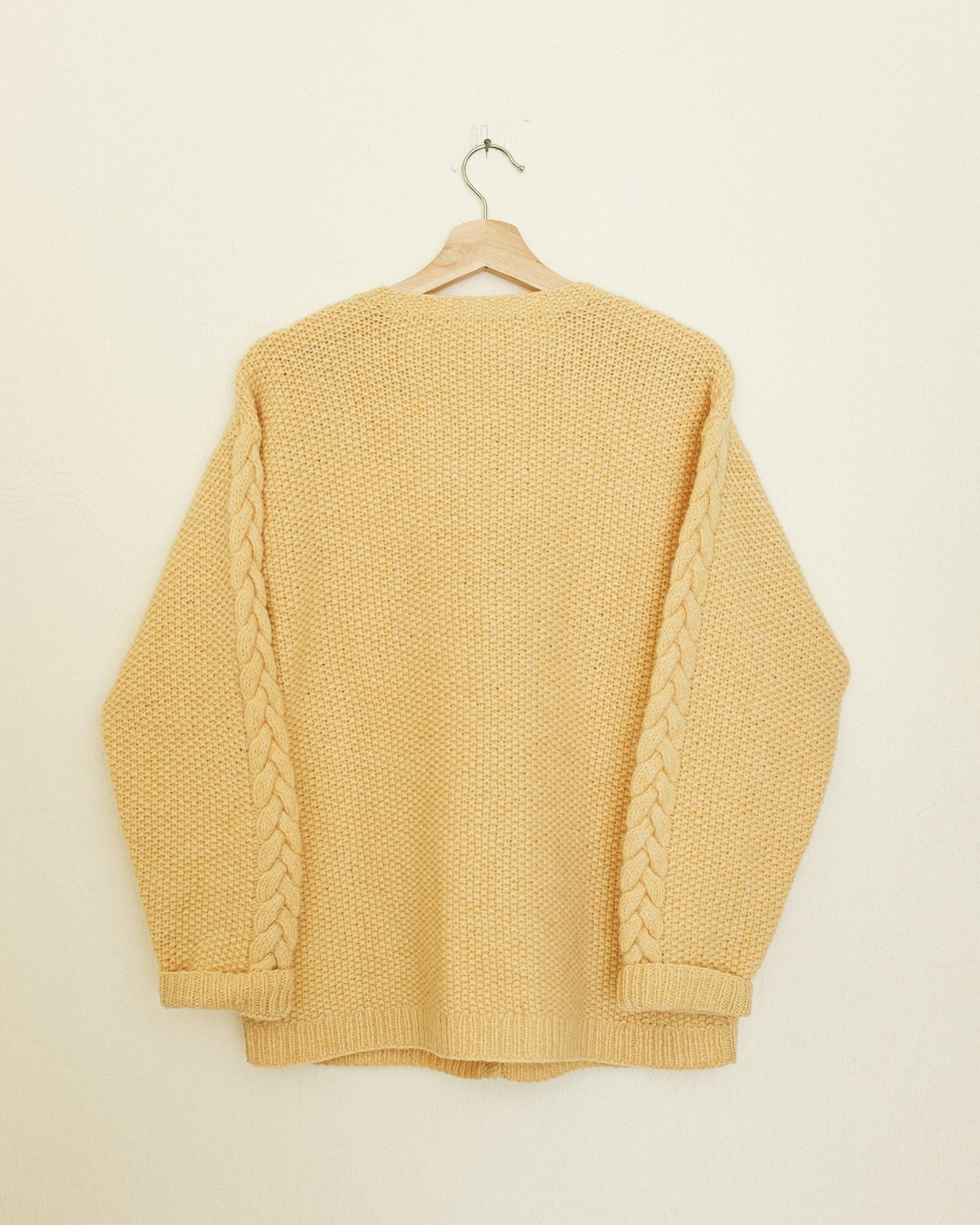 Yellow Wool Cardigan