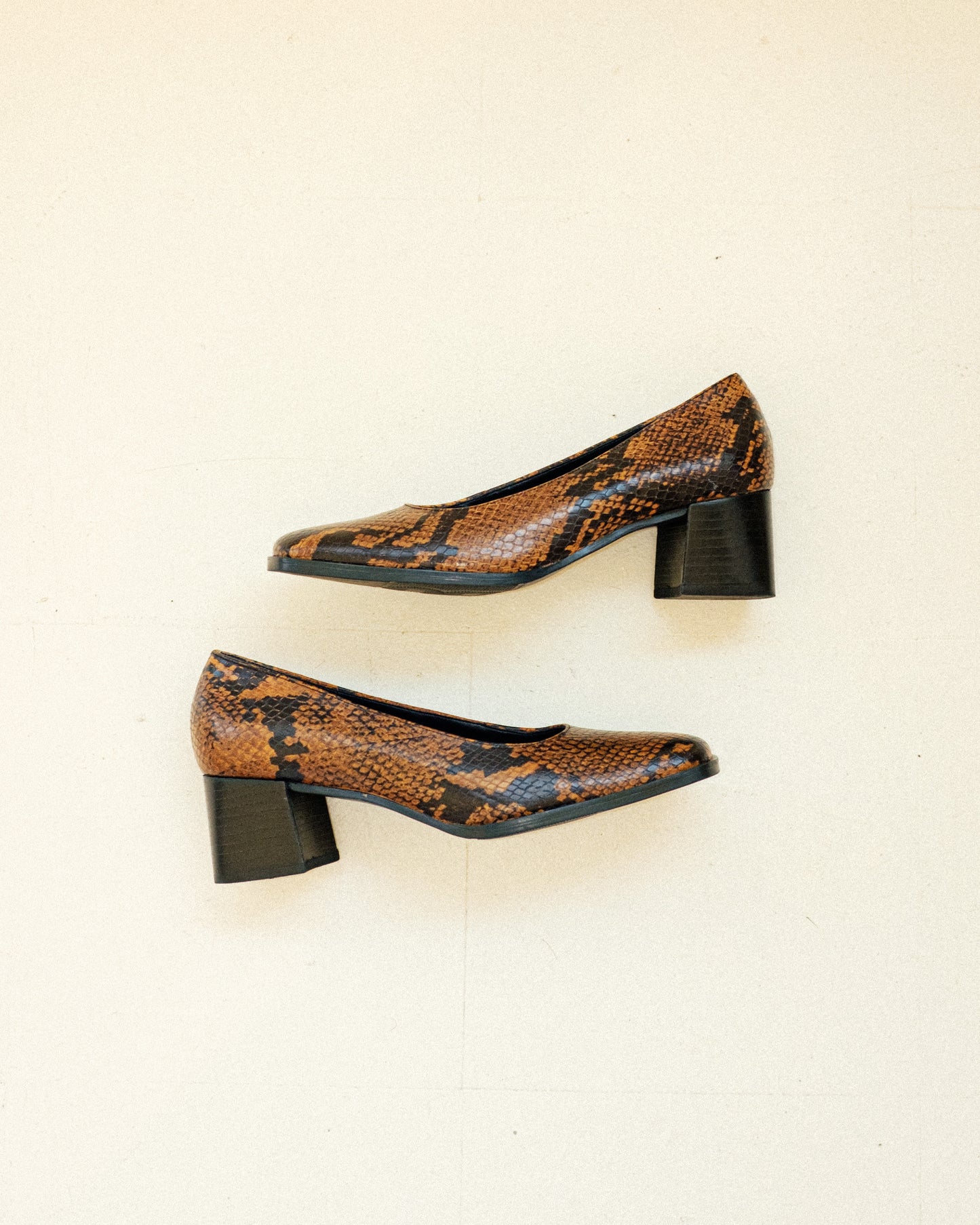 Python Block Heels 7.5