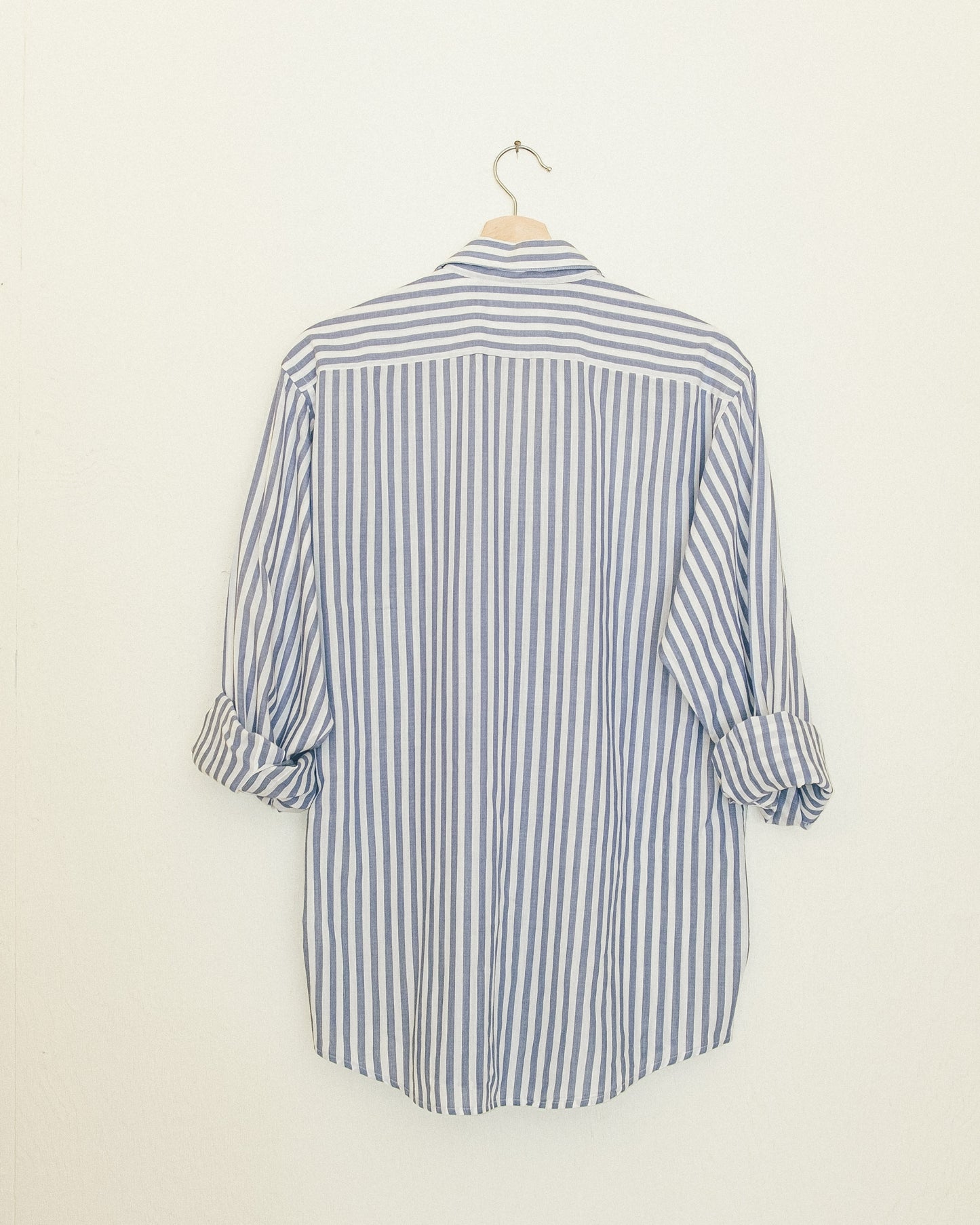 Blue Stripe Button Up