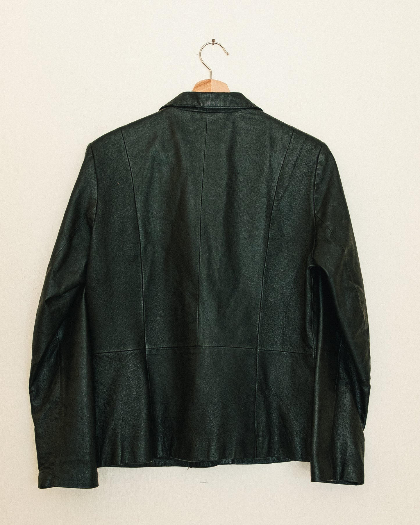 Noir Leather Blazer