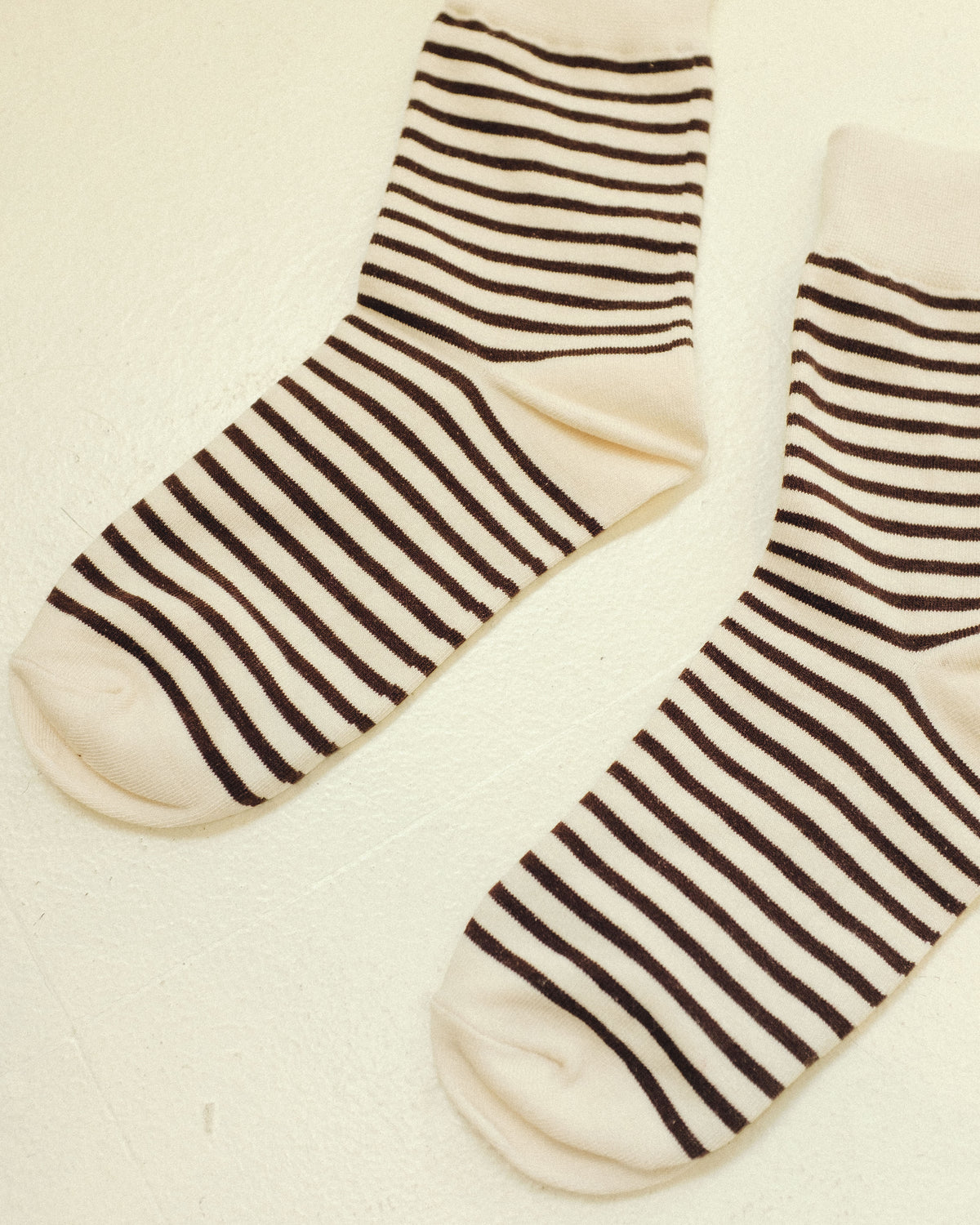 Stripe Socks: Brown