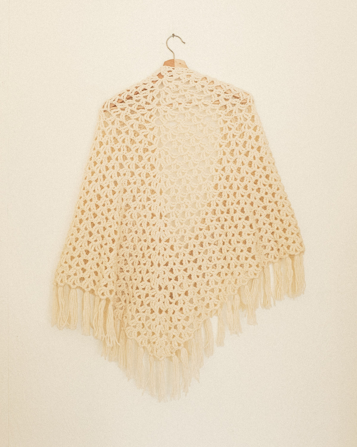 Crochet Shawl: Ivory