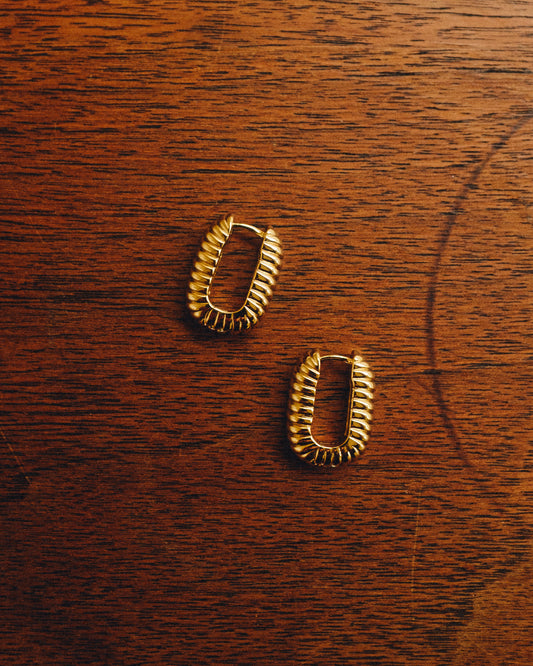 French Rope Hoops: Gold