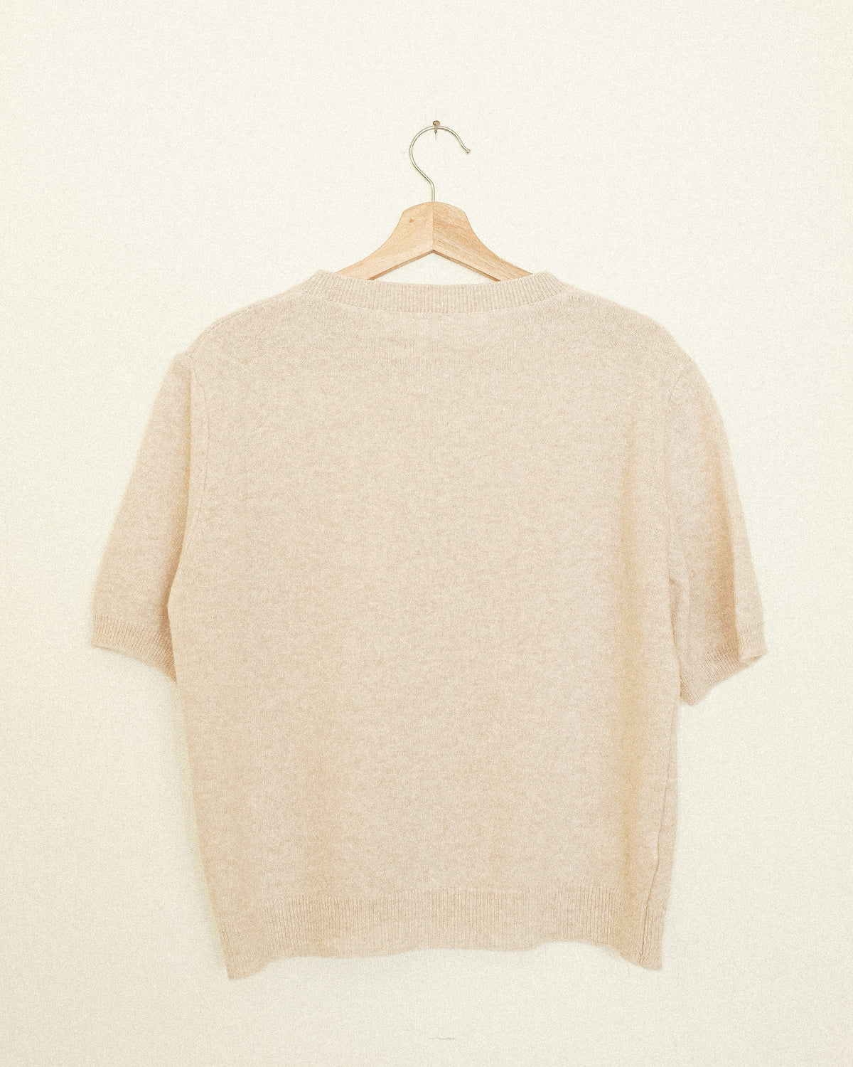 Wool Sweater Tee: Oatmeal