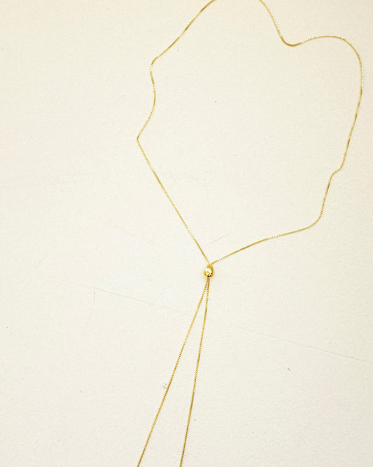 Infinity Bolo Necklace - Gold