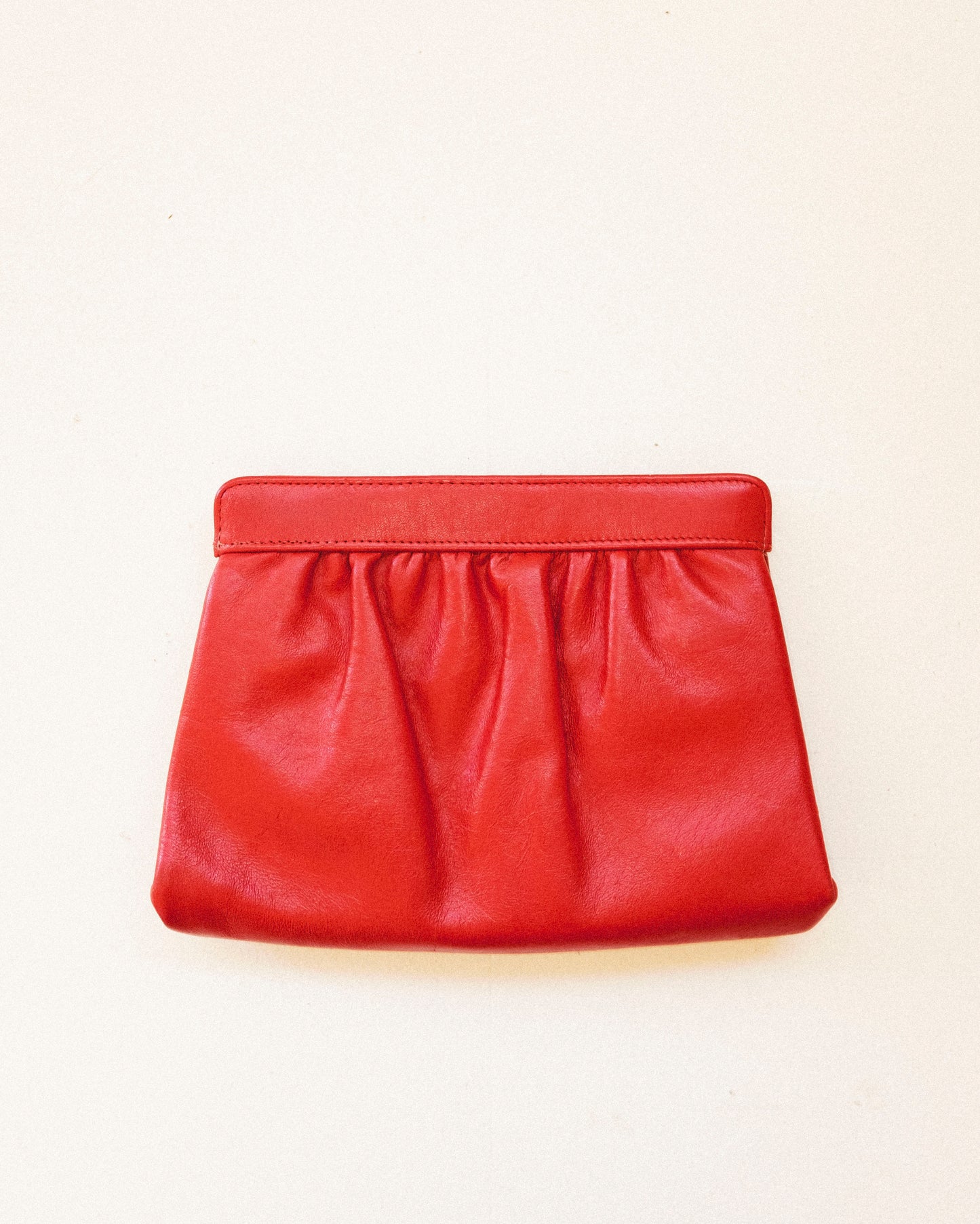 Bisous Leather Clutch