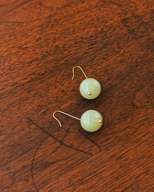 Green Grape Drop Earrings