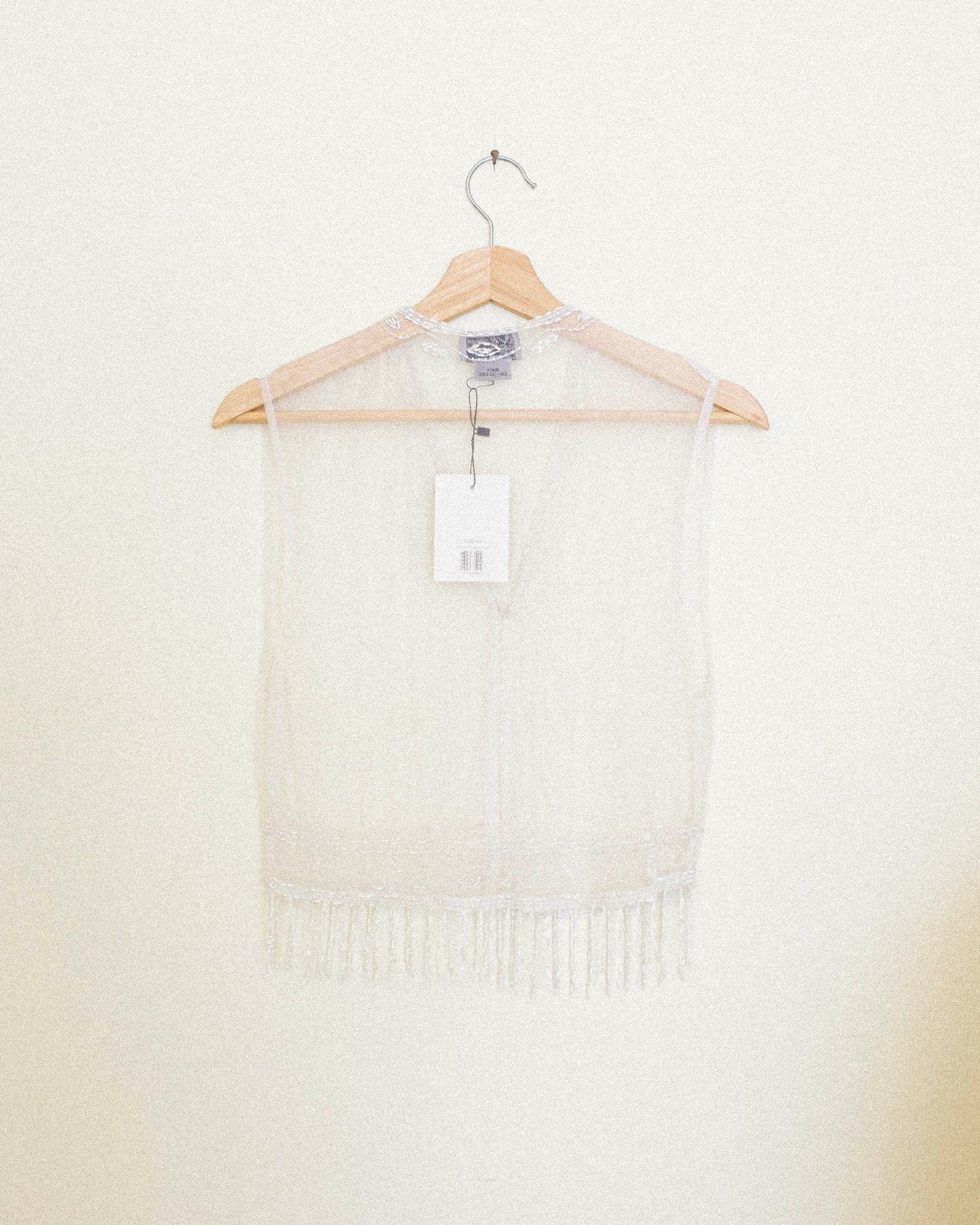 Sequin Mesh Vest