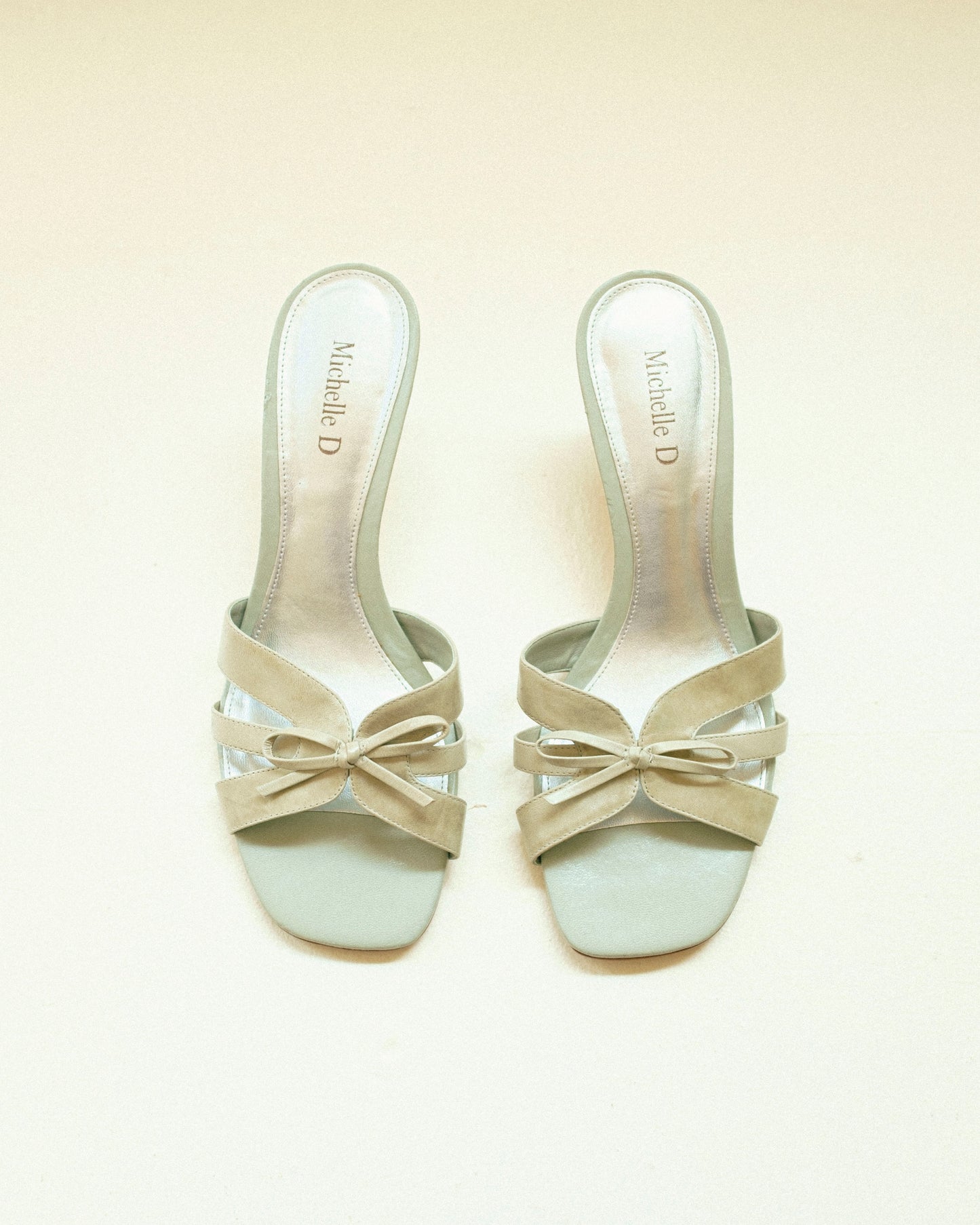 Mint Bow Sandals 8.5